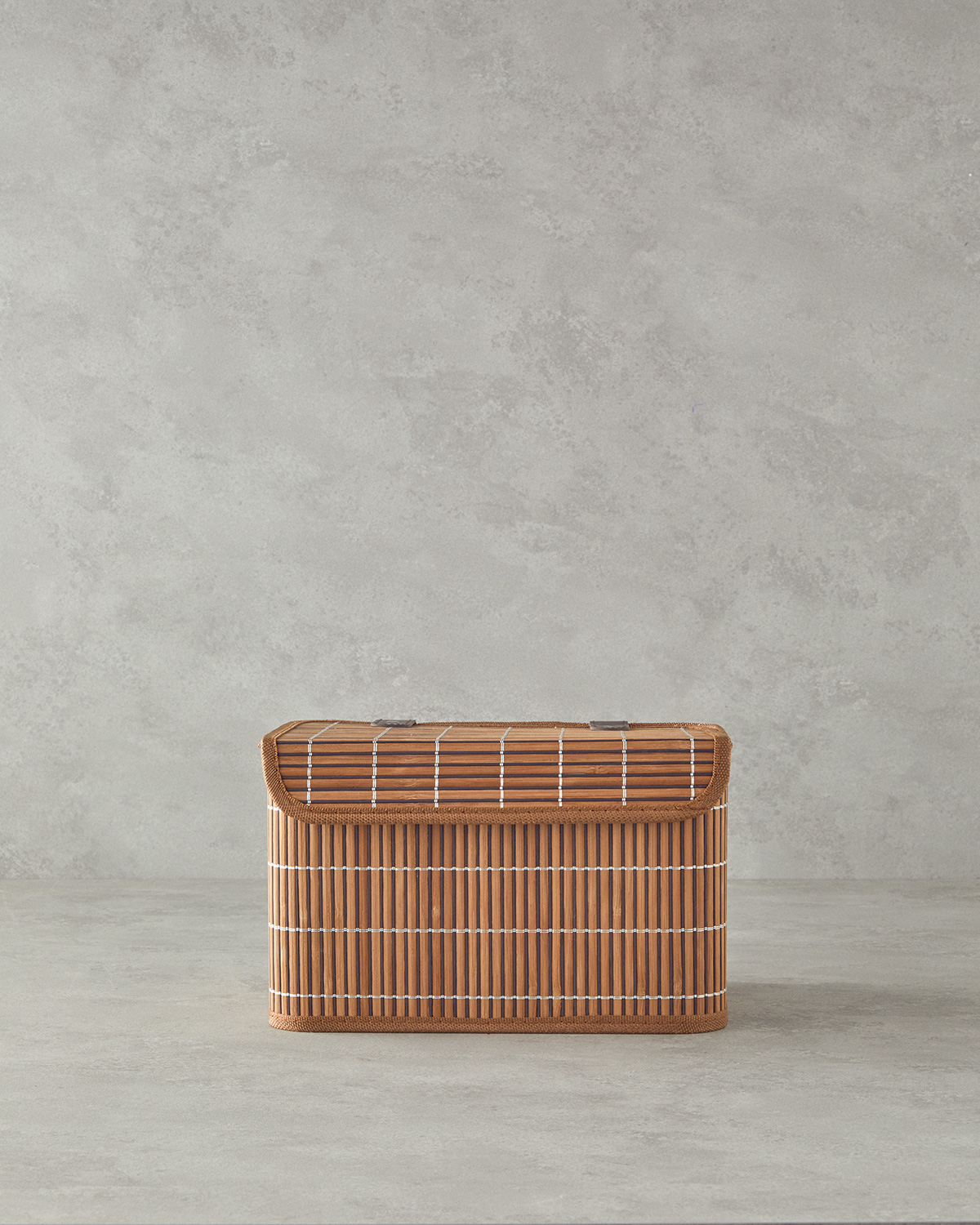 Hardwood Bamboo Storage Box 28X20X18 cm Brown  Деревянный бамбуковый контейнер для хранения 28x20x18 см