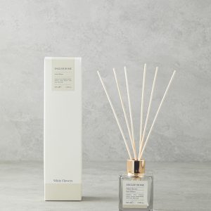000000010029161001_1 White Flowers Reed Diffuser 100 ml Beige
