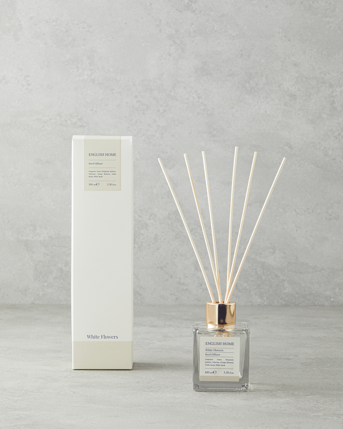 White Flowers Reed Diffuser 100 ml Beige