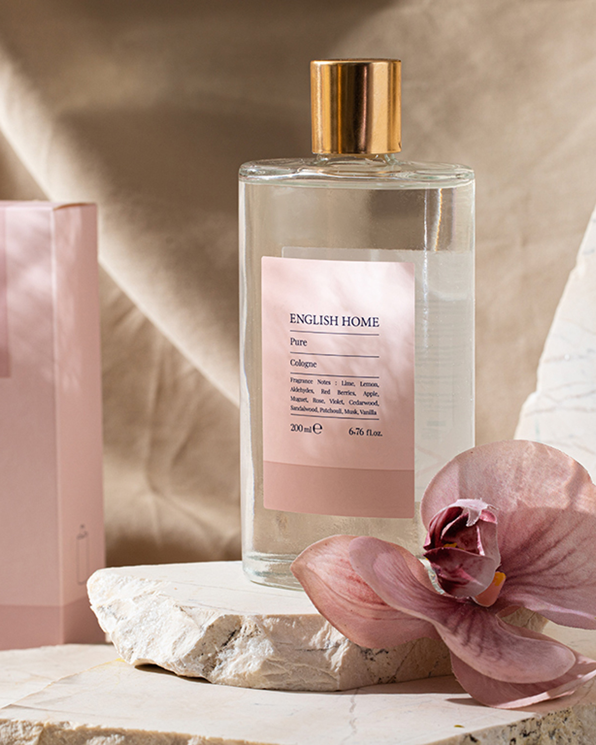 Pure Cologne 200 ml Light Pink      Pure одеколон 200 мл светло-розовый