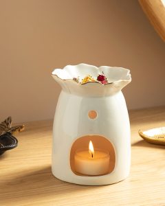 Курильница «Букет» 11x11x14 см, белая