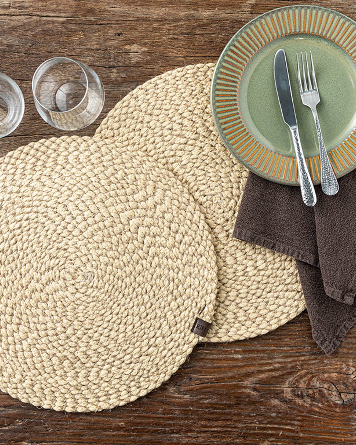 Elisa PP 2 pcs Table Mat 35 cm Natural