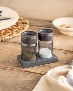 Набор солонка и перечница Greta, 105 мл, антрацит