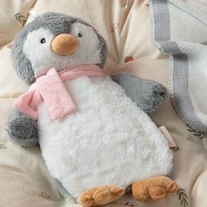 Little Penguin Plush Hot Water Bottle 750 ml Ecru       Плюшевая грелка «Маленький пингвин» 750 мл экрю