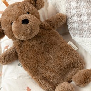 Cute Dogs Plush Hot Water Bottle 750 ml Brown.     Мягкая грелка "Милые собачки", 750 мл, коричневая