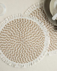 Салфетки под тарелку Rolena 50% хлопок 50% джут