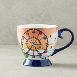 Cheerful Sunset New Bone China Mug 460 ml Colored