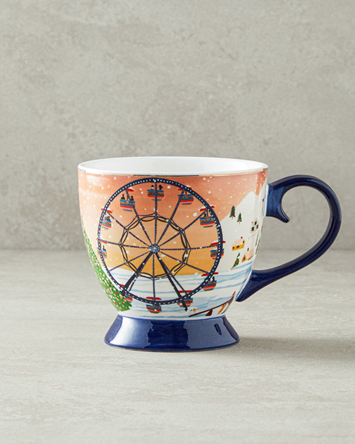 Cheerful Sunset New Bone China Mug 460 ml Colored