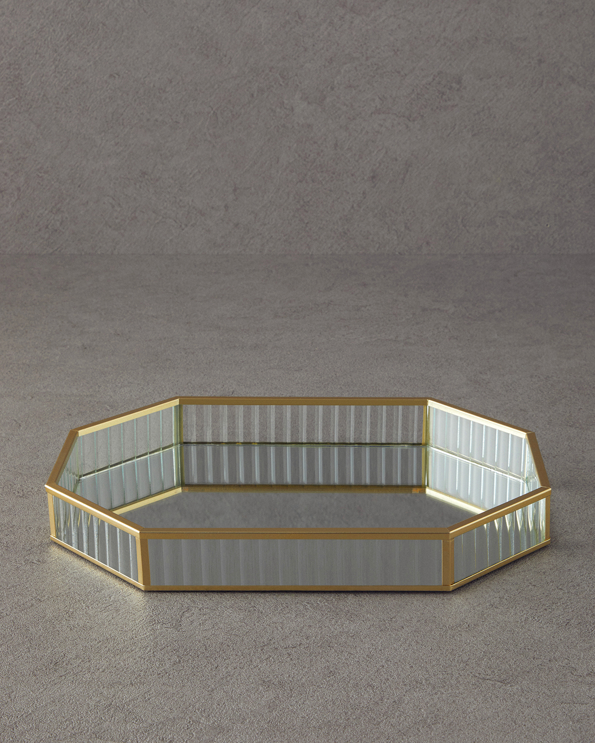 000000010042115002_1 Luxury Glass Decorative Tray 32x23 cm Gold Роскошный стеклянный декоративный поднос 32x23 см,