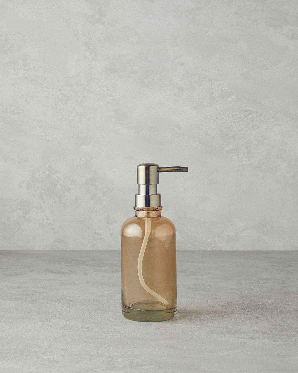 Rustic Bathroom Soap Dispenser 20 cm Amber
