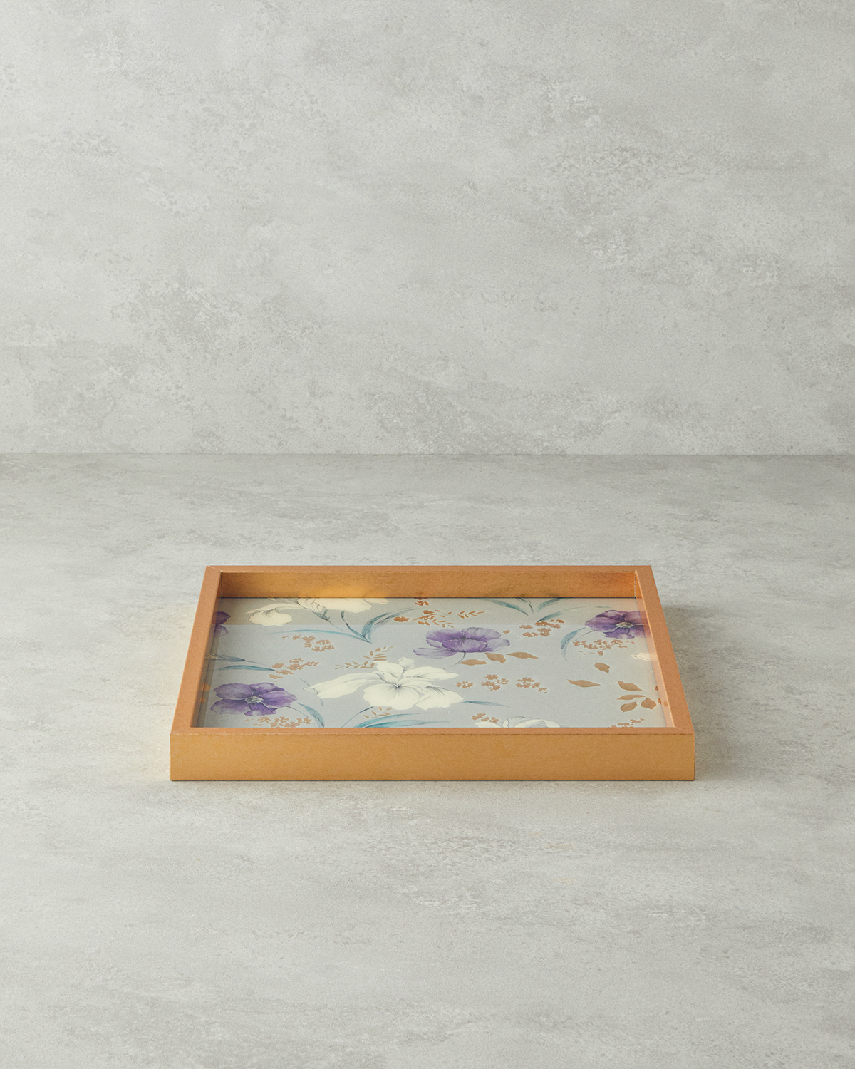 000000010043152001_1 Almina Decorative Tray 33x33 cm Cream Декоративный поднос Almina 33x33 см, кремовый