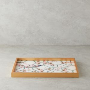 Andrea Decorative Tray 30x42 cm Cream   Декоративный поднос Андреа