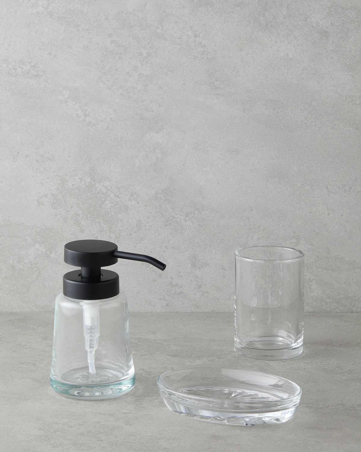 inessa Bath Set Transparent