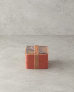 Двухъярусный ланч-бокс Mezaluna Plastic