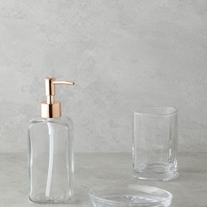 Berta 3 Pcs set Bath Set Transparent   Комплект для ванной Berta из 3 предметов, прозрачный