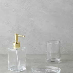 Braid 3 Pcs set Bath Set Transparent   Комплект для ванной Braid из 3 предметов, прозрачный