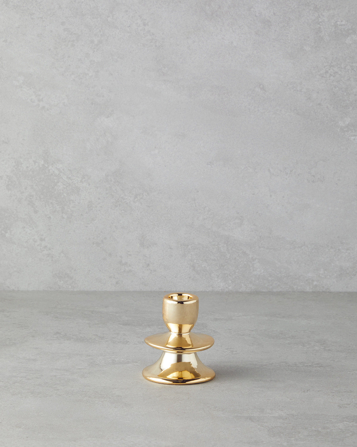 Pera Candelabra 7x7x8 cm Gold  Подсвечник Pera 7x7x8 см