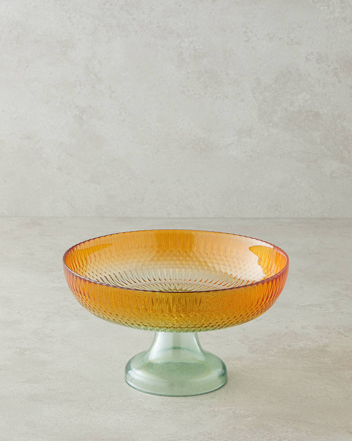 Arina Glass Bowl 16x13 cm Green - Orange