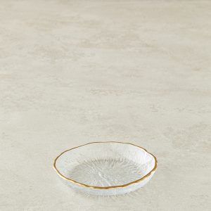 000000010045345001_1 Zoey Glass Snack Bowl 12 cm Gold Стеклянная миска для закусок Zoey, 12 см