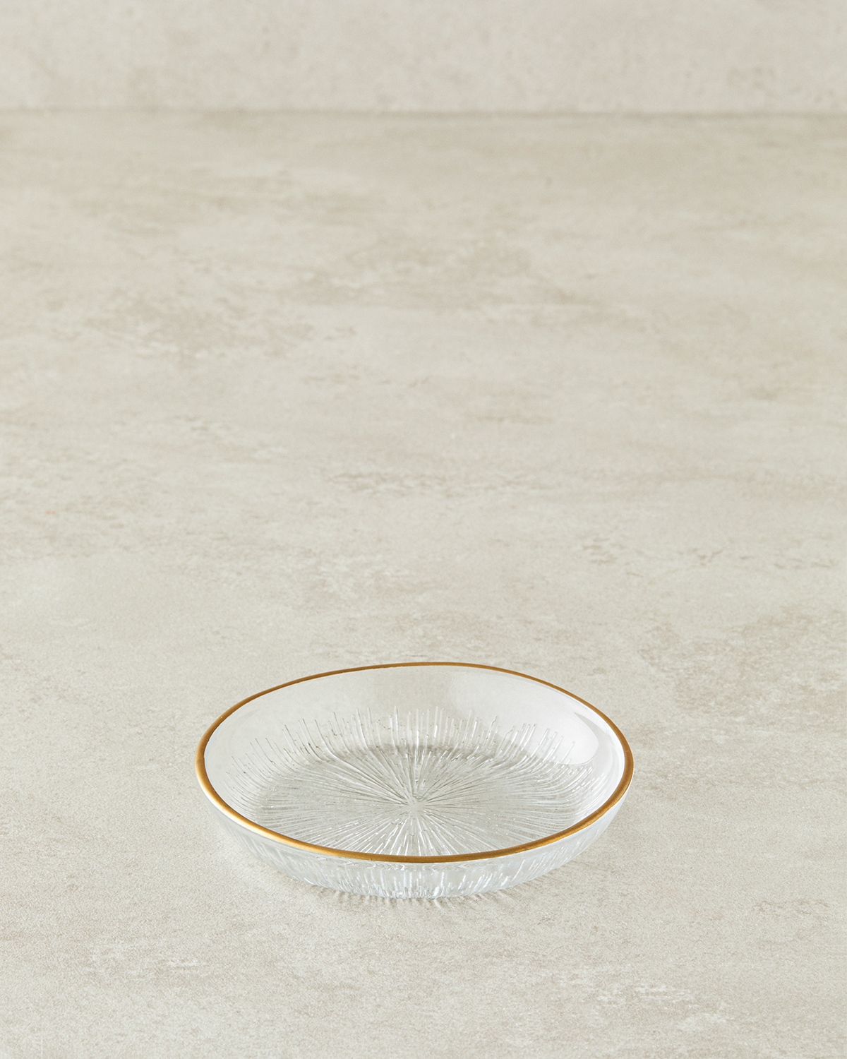 Petal Glass Snack Bowl 12 cm Gold