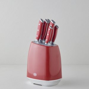 Smart Cut Stainless Steel 7 Pcs Knife 34.5x34x34x31x24x21 cm Red