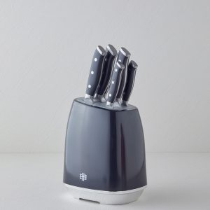 Smart Cut Stainless Steel 7 Pcs Knife 34.5x34x34x31x24x21 cm Black