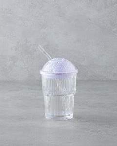 Стеклянный стакан Gleam Glass, 400 мл, фиолетовый