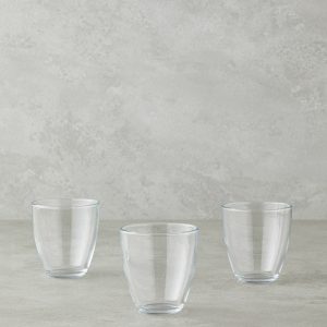Стаканчики из флюсового стекла, 3 шт., 285 мл, прозрачные