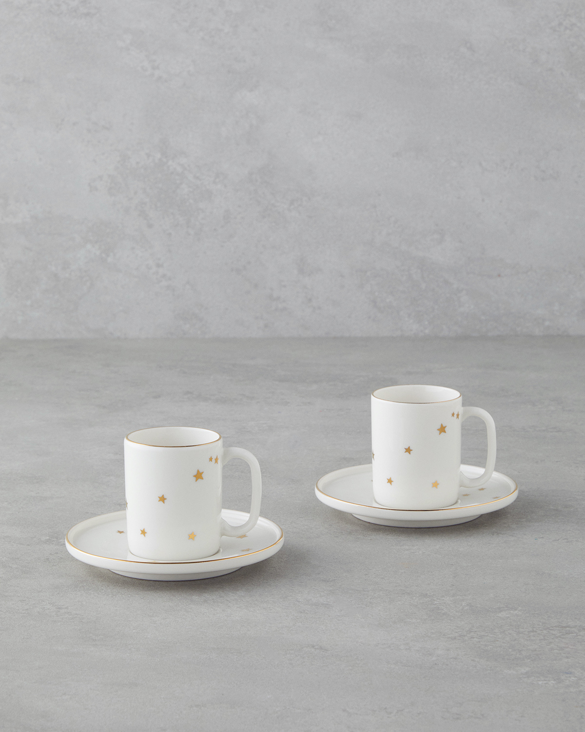 000000010046503001_1 Набор из 4 кофейных чашек Talisman Star Bone из фарфора