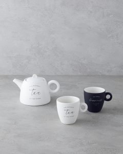 Чайный набор Tea Time New из костяного фарфора, 600 мл, белый