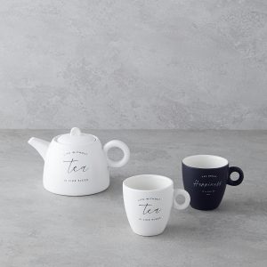 Tea Time New Bone China Tea Pot Set 600 ml White    Чайный набор Tea Time New из костяного фарфора, 600 мл, белый