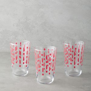 Стаканчики Fusion Glass 3-х частей, 400 мл, розовые