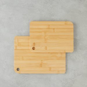 Alia Bamboo 2 pcs Cutting Board 20x28 cm - 24x33 cm Natural