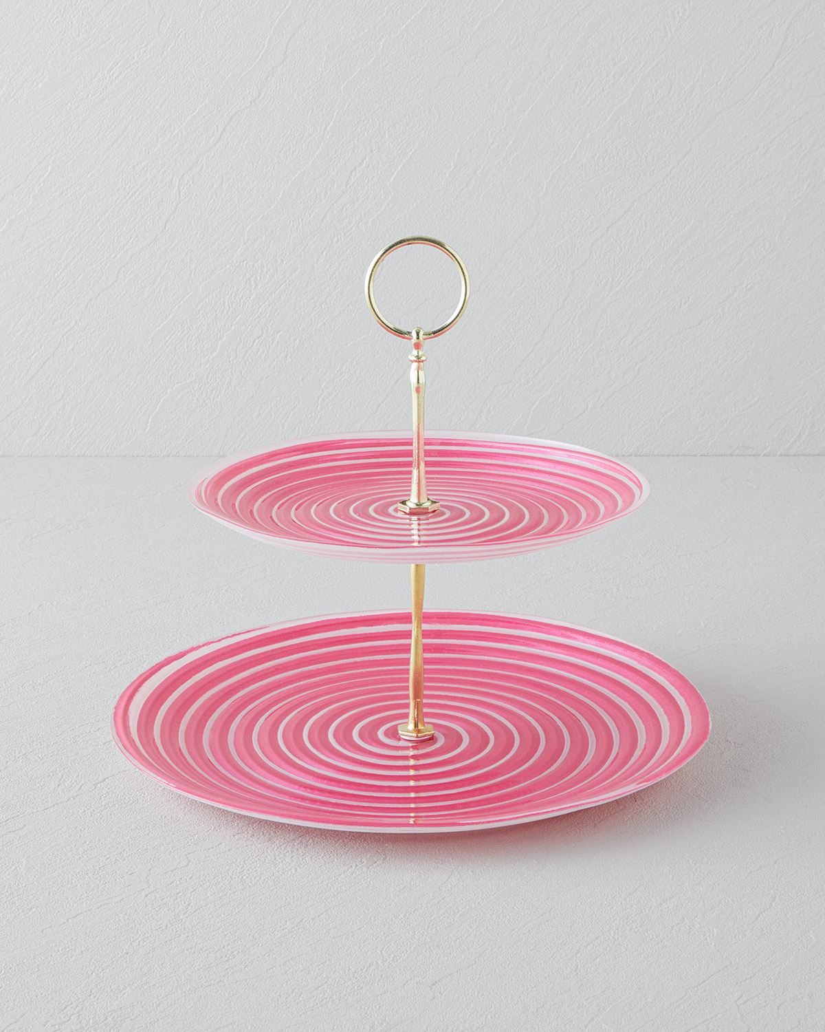 000000010047205001_1 Swirly Glass Cookie Stand 21x28 cm Pınk Сервиз стеклянный многоярусный Swirly 21x28 см, розовый