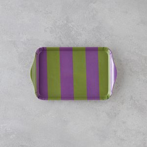 Boldband Melamine Tray 23x14 cm Green-Violet    Поднос из меламина Boldband 23x14 см, зелёно-фиолетовый