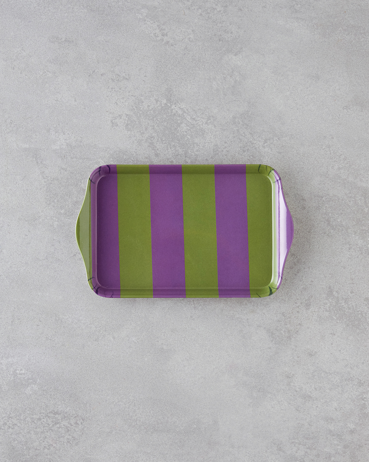 Boldband Melamine Tray 23x14 cm Green-Violet    Поднос из меламина Boldband 23x14 см, зелёно-фиолетовый