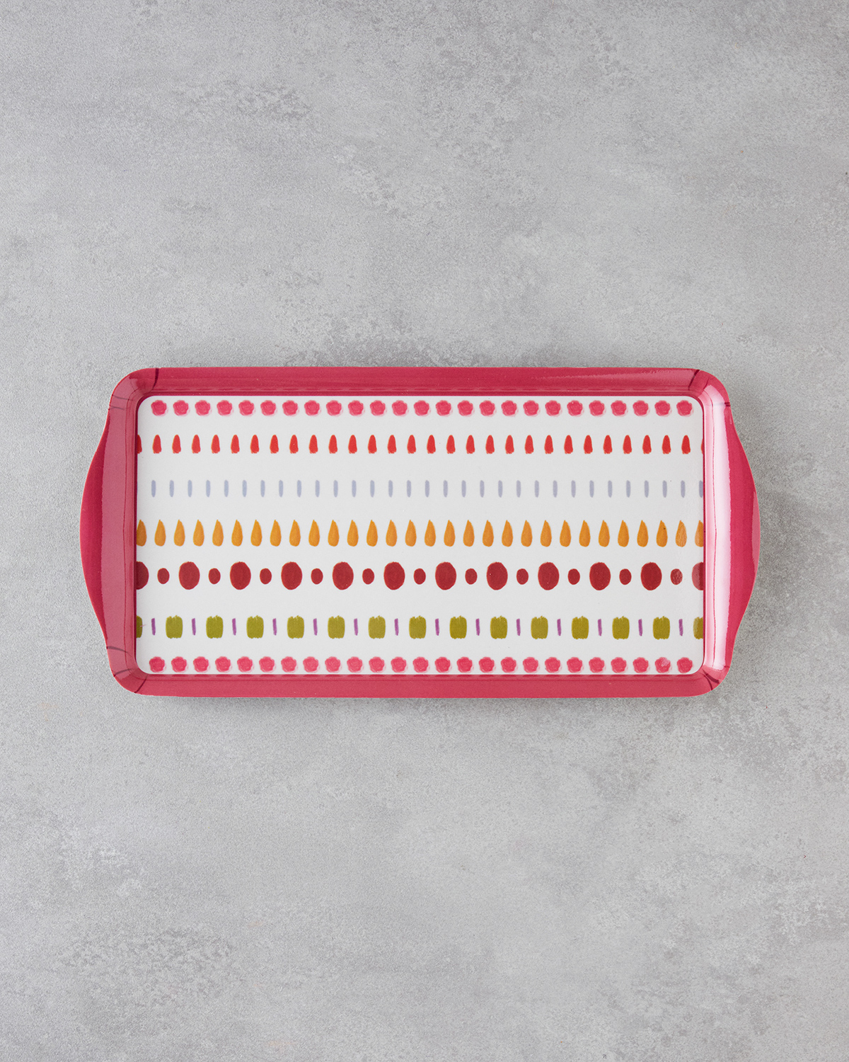 Confetti Melamine Tray 37x18 cm Colored