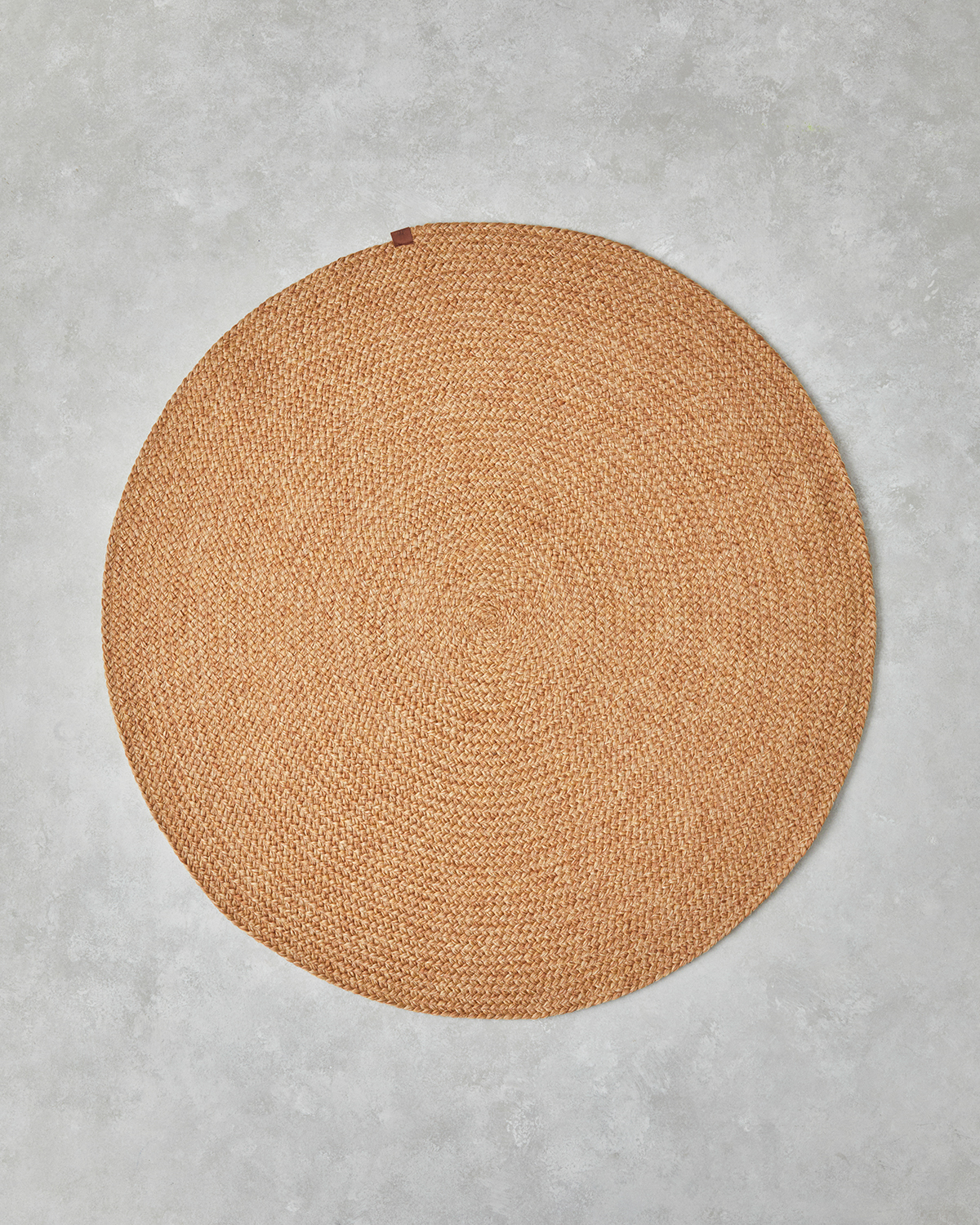Juliet Round Decorative Jute Rug 120 cm Natural
