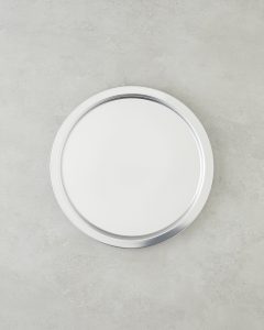 Металлический поднос Эмма 31,5 см, серебристый