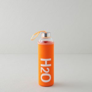 Бутылка Refresh со стеклянной крышкой, 600 мл, оранжевый