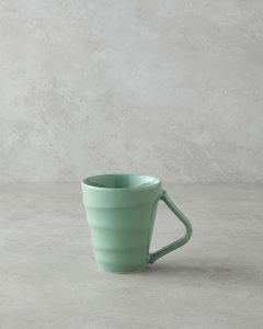 Керамическая кружка Twisty 255 мл зелёная