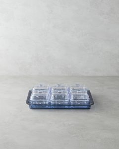 Завтраковый контейнер Axel из акрила, синий