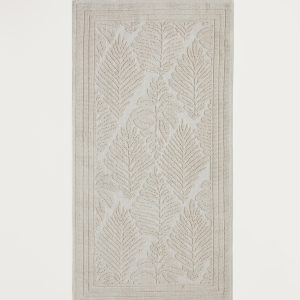 000000010048707001_1 Leafy Cotton Boucle Rug 80x150 cm Cream Ковер с хлопковой петлей, 80x150 см, кремовый