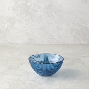 Olith Glass Snack Bowl 9 cm Blue