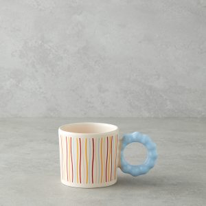 Stripe Flow Ceramic Mug 260 ml Colored