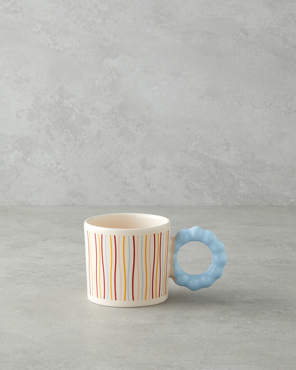 Stripe Flow Ceramic Mug 260 ml Colored