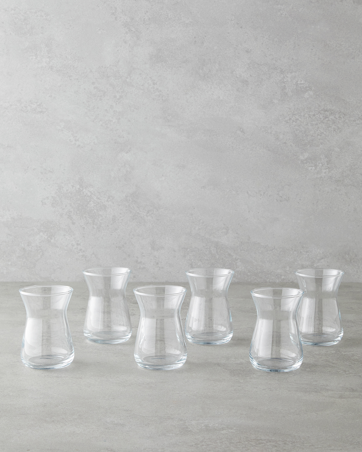 Velin Glass 6 pcs Tea Glass 132 ml Transparent